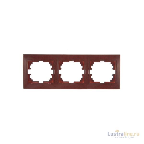 Рамка 3-местная горизонтальная Lezard Mira 701-0601-148