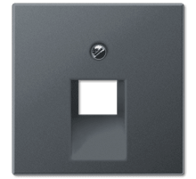 Накладка 1-ой наклонной ТЛФ/комп розетки Jung A569-1BFPLUAANM