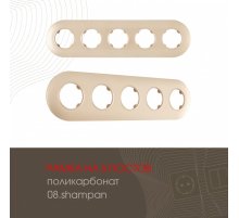 Рамка пятиместная Arte Milano 502.08-5.shampan