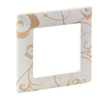 Рамка 1-постовая Legrand Valena Life Ампир белый 754101