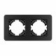 Рамка на 2 поста алюминиевая Arlight FRM-AKIRY-SFAL-2-BK 049738