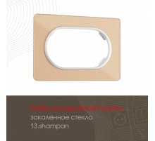 Рамка для двойной розетки Arte Milano 502.13-double.shampan