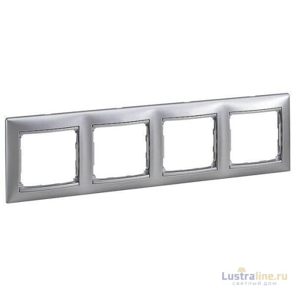 Рамка 4-постовая Legrand Valena алюминий 770154
