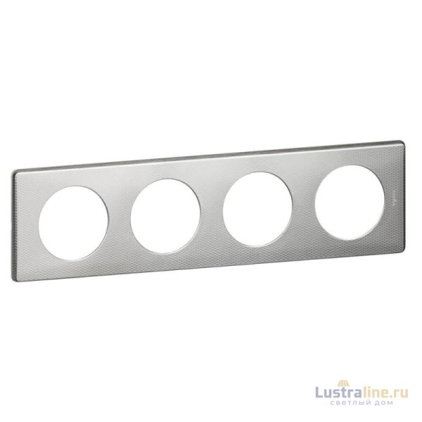 Рамка 4-постовая Legrand Celiane сильвер пунктум 068724