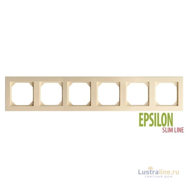 Рамка шестиместная Liregus Epsilon 28-0886