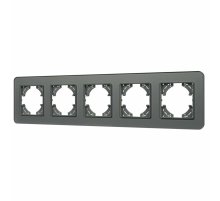 Рамка на 5 постов стеклянная Arlight FRM-OMALI-SFGS-5-GR 049722