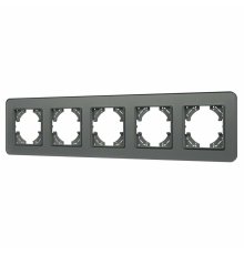Рамка на 5 постов стеклянная Arlight FRM-OMALI-SFGS-5-GR 049722