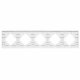 Рамка на 5 постов пластиковая Arlight FRM-PERIO-PL-5-WH 049762