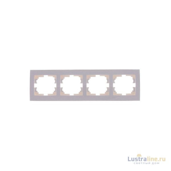 Рамка 4-местная горизонтальная Lezard Rain 703-0202-149