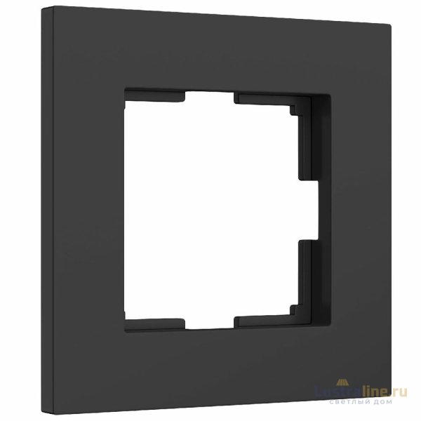 Рамка на 1 пост Werkel Slab черный матовый W0012908 4690389193293 a062799