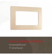 Рамка для двойной розетки Arte Milano 517.17-double.shampan
