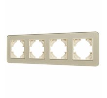 Рамка на 4 поста стеклянная Arlight FRM-OMALI-GS-4-GD 049703