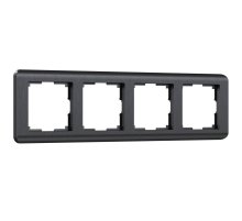 Рамка на 4 поста Werkel Stream графит W0042104 4690389162350