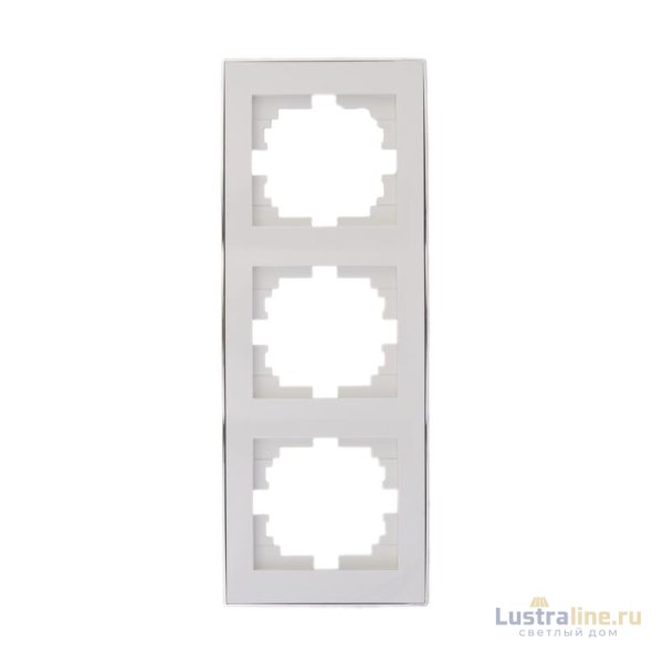 Рамка 3-местная вертикальная Lezard Rain 703-0225-153