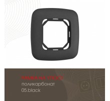 Рамка одноместная Arte Milano 505.05-1.black
