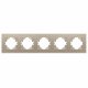 Рамка на 5 постов пластиковая Arlight FRM-PERIO-PL-5-GD 049765