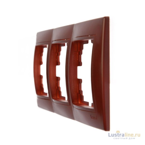 Рамка 3-местная горизонтальная Lezard Mira 701-0601-148