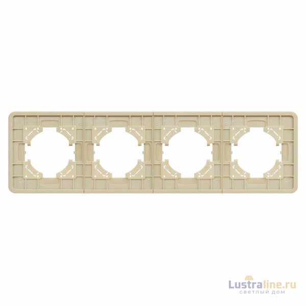 Рамка на 4 поста стеклянная Arlight FRM-OMALI-GS-4-GD 049703