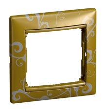 Рамка 1-постовая Legrand Valena золото барокко 770020