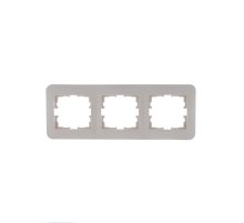 Рамка 3-местная горизонтальная Lezard Karina Life 708-0300-148