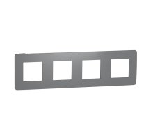 Рамка 4-постовая Schneider Electric Unica New NU280822