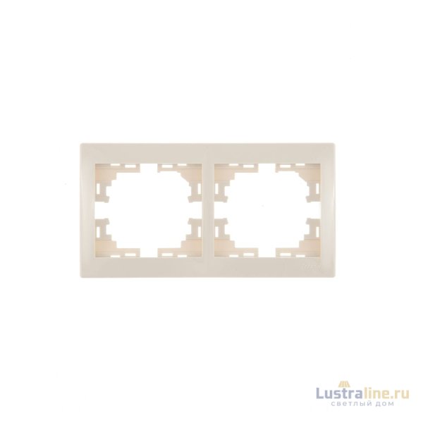 Рамка 2-местная горизонтальная Lezard Mira 701-0300-147