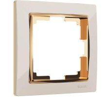 Рамка на 1 пост Werkel Snabb слоновая кость/золото W0011932 4690389160691