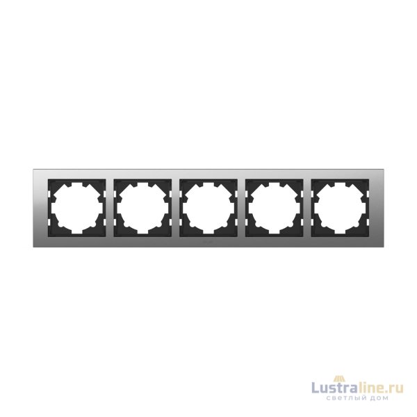 Рамка пятиместная ELBI Zena Platin 500-073600-250