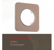 Рамка одноместная Arte Milano 502.07-1.shampan