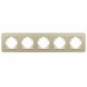 Рамка на 5 постов стеклянная Arlight FRM-OMALI-SFGS-5-GD 049723