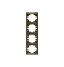 Рамка 4-местная вертикальная Lezard Rain 703-3131-154