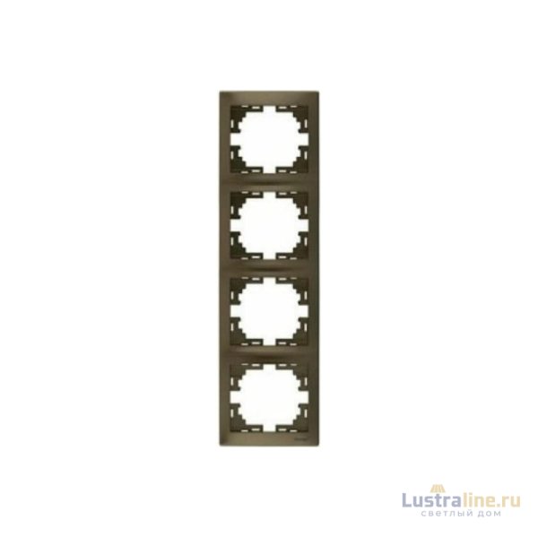 Рамка 4-местная вертикальная Lezard Rain 703-3131-154