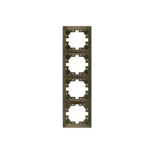 Рамка 4-местная вертикальная Lezard Rain 703-3131-154