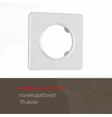 Рамка одноместная Arte Milano 502.15-1.silver