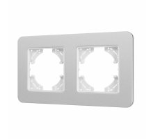 Рамка на 2 поста алюминиевая Arlight FRM-AKIRY-SFAL-2-SR 049737