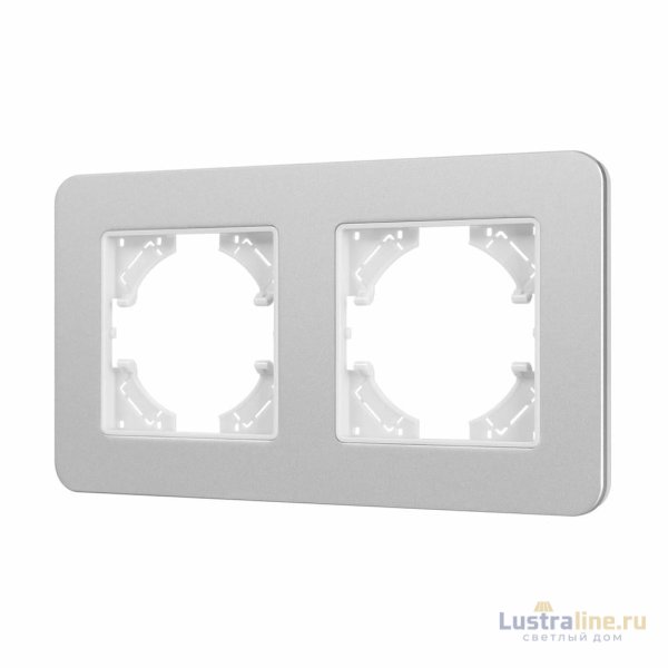 Рамка на 2 поста алюминиевая Arlight FRM-AKIRY-SFAL-2-SR 049737