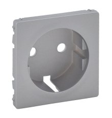 Лицевая панель Legrand Valena Life розетки с/з алюминий 755202