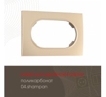Рамка для двойной розетки Arte Milano 502.04-double.shampan