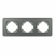 Рамка на 3 поста стеклянная Arlight FRM-OMALI-SFGS-3-GR 049714