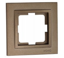 Рамка на 1 пост Mono Electric Despina бронза 102-230000-160