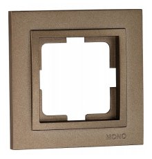 Рамка на 1 пост Mono Electric Despina бронза 102-230000-160