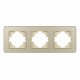 Рамка на 3 поста стеклянная Arlight FRM-OMALI-GS-3-GD 049699