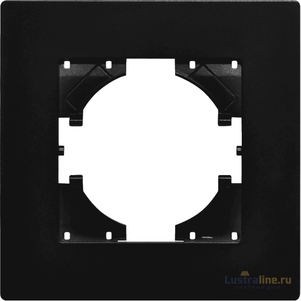 Рамка пластиковая на 1 пост Arlight FRM-PERIO-PL-1-BK 049689