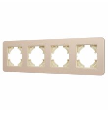 Рамка на 4 поста алюминиевая Arlight FRM-AKIRY-SFAL-4-GD 049745