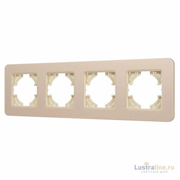 Рамка на 4 поста алюминиевая Arlight FRM-AKIRY-SFAL-4-GD 049745
