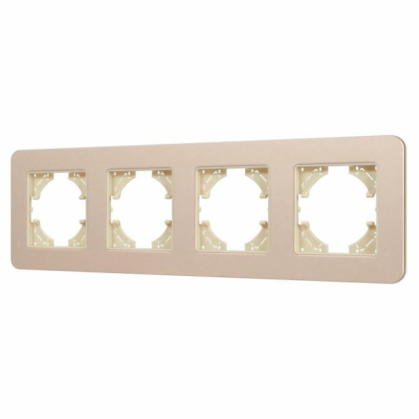 Рамка на 4 поста алюминиевая Arlight FRM-AKIRY-SFAL-4-GD 049745