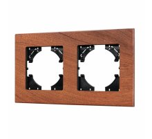 Рамка на 2 поста из натурального дерева Arlight FRM-XSILO-WD-2-NL 050871