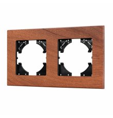 Рамка на 2 поста из натурального дерева Arlight FRM-XSILO-WD-2-NL 050871