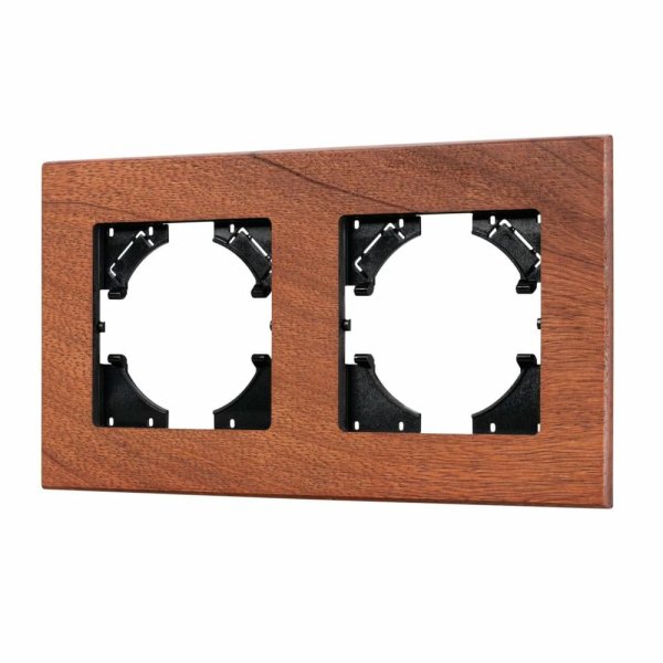 Рамка на 2 поста из натурального дерева Arlight FRM-XSILO-WD-2-NL 050871