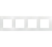 Рамка 4-постовая Legrand Etika белая 672504
